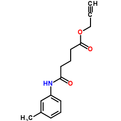 2-Propyn-1-yl 5-[(3-methylphenyl)amino]-5-oxopentanoate Structure
