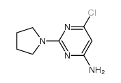 6-CHLORO-2-(1-PYRROLIDINYL)-4-PYRIMIDINAMINE Structure