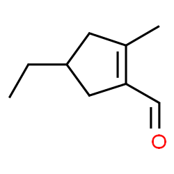 1-Cyclopentene-1-carboxaldehyde, 4-ethyl-2-methyl- (9CI) Structure