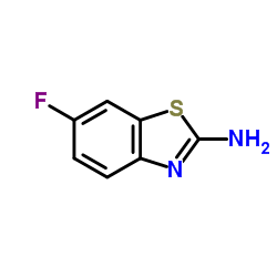 2-氨基-6-氟苯并噻唑结构式