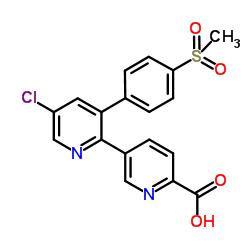 6'-DesMethyl-6'-carboxy Etoricoxib Structure