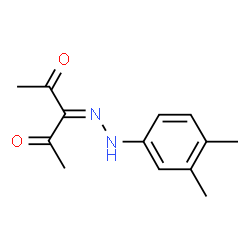 3-[2-(3,4-dimethylphenyl)hydrazinylidene]pentane-2,4-dione结构式
