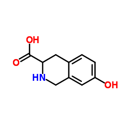 7-Hydroxy-1,2,3,4-tetrahydroisoquinoline-3-carboxylicacid Structure
