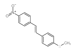 1-methylsulfanyl-4-[2-(4-nitrophenyl)ethenyl]benzene结构式