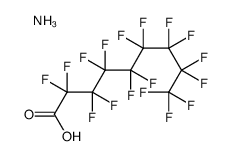 ammonium tetradecafluoro-7-(trifluoromethyl)octanoate structure