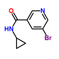 5-溴-n-环丙基烟酰胺结构式
