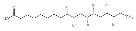 Octadecanoic acid,9,10,12,13,15,16-hexabromo- Structure