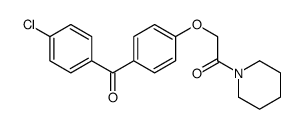 2-[4-(4-chlorobenzoyl)phenoxy]-1-piperidin-1-ylethanone Structure