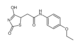 2-(2,4-dioxo-1,3-thiazolidin-5-yl)-N-(4-ethoxyphenyl)acetamide Structure