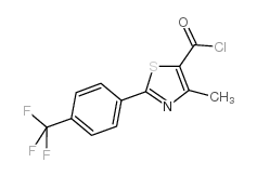 4-甲基-2-(4-三氟甲基)苯-1,3-噻唑-5-羰酰氯结构式