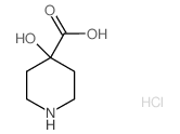4-羟基-4-哌啶羧酸盐酸盐结构式