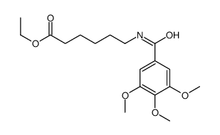 ethyl 6-[(3,4,5-trimethoxybenzoyl)amino]hexanoate结构式