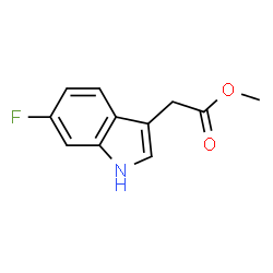 Methyl 6-Fluoroindole-3-acetate Structure