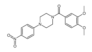 (3,4-dimethoxyphenyl)-[4-(4-nitrophenyl)piperazin-1-yl]methanone Structure