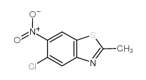 5-氯-2-甲基-6-硝基苯并噻唑结构式