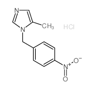 1H-Imidazole,5-methyl-1-[(4-nitrophenyl)methyl]-, hydrochloride (1:1) Structure