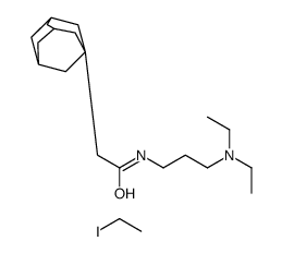 N-(3-(DIETHYLAMINO)PROPYL)-1-ADAMANTANEACETAMIDE ETHYL IODIDE结构式