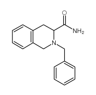 2-苄基-1,2,3,4-四氢异喹啉-3-羧酸胺结构式