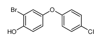 2-bromo-4-(4-chlorophenoxy)phenol Structure