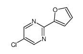 5-chloro-2-(furan-2-yl)pyrimidine Structure