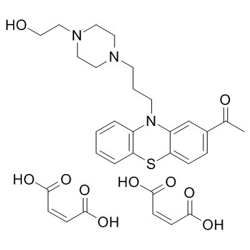 二马来酸乙酰奋乃静结构式