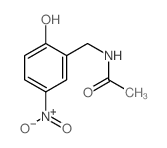 N-[(2-hydroxy-5-nitro-phenyl)methyl]acetamide结构式