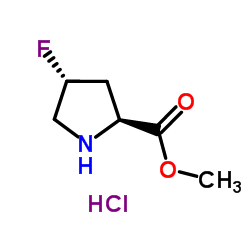 trans-4-Fluoro-L-proline methyl ester hydrochloride Structure