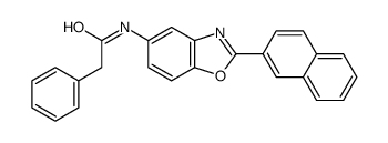 N-(2-naphthalen-2-yl-1,3-benzoxazol-5-yl)-2-phenylacetamide结构式
