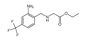 (2-Amino-4-trifluoromethyl-benzylamino)-acetic acid ethyl ester Structure