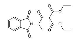 (N,N-phthaloyl-alanyl)-malonic acid diethyl ester结构式