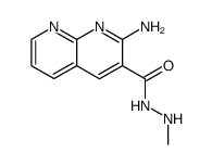 2-amino-[1,8]naphthyridine-3-carboxylic acid N'-methyl-hydrazide结构式