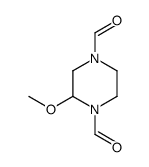 1,4-Piperazinedicarboxaldehyde,2-methoxy-(9CI) Structure