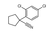1-(2,4-dichlorophenyl)cyclopentane-1-carbonitrile结构式