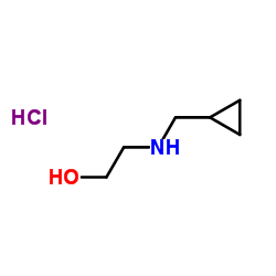 N-(2-羟乙基)(环丙基甲基)胺盐酸盐结构式