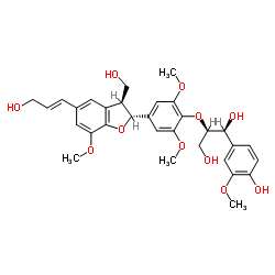 erythro-Guaiacylglycerol-β-O-4'-dehydrodisinapyl ether structure