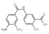 3-methyl-4-amino-3'-carboxy-4'-hydroxybenzanilide structure