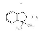 1,1,2-trimethyl-2,3-dihydroindole结构式