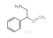 β-甲氧基苯乙胺盐酸盐结构式