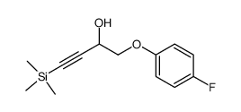 1-(4-fluorophenoxy)-4-(trimethylsilyl)but-3-yn-2-ol Structure