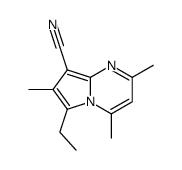 6-ethyl-2,4,7-trimethylpyrrolo[1,2-a]pyrimidine-8-carbonitrile结构式