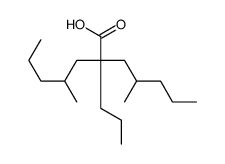 4-methyl-2-(2-methylpentyl)-2-propylheptanoic acid Structure