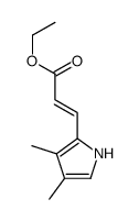 ethyl 3-(3,4-dimethyl-1H-pyrrol-2-yl)prop-2-enoate结构式