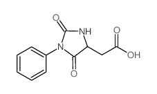 (2,5-二氧代-1-苯基-咪唑啉-4-基)-乙酸结构式
