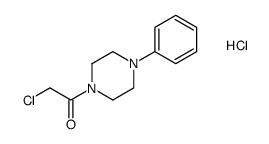 2-chloro-1-(4-phenylpiperazin-1-yl)ethanone hydrochloride Structure