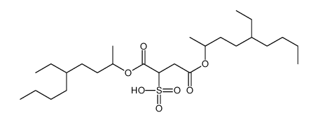 1,4-bis(5-ethylnonan-2-yloxy)-1,4-dioxobutane-2-sulfonic acid Structure