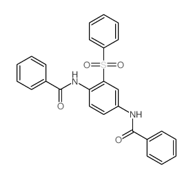 N-[4-benzamido-2-(benzenesulfonyl)phenyl]benzamide结构式