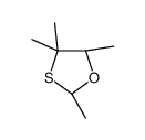 (2R,5S)-2,4,4,5-tetramethyl-1,3-oxathiolane结构式
