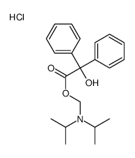 [di(propan-2-yl)amino]methyl 2-hydroxy-2,2-diphenylacetate,hydrochloride结构式