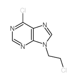 9H-Purine,6-chloro-9-(2-chloroethyl)- Structure