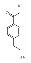 2-溴-1-(4-丙基苯基)乙酮结构式